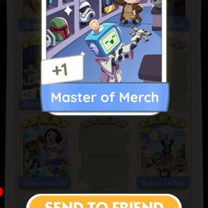 Master of Merch - Set 21 - 5 cartas estelares - Álbum de Star Wars Mon_opoly go - 1 x [leer descripción]