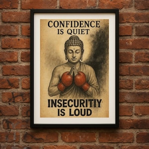 Boeddha - Insecurity is Loud - digitale print