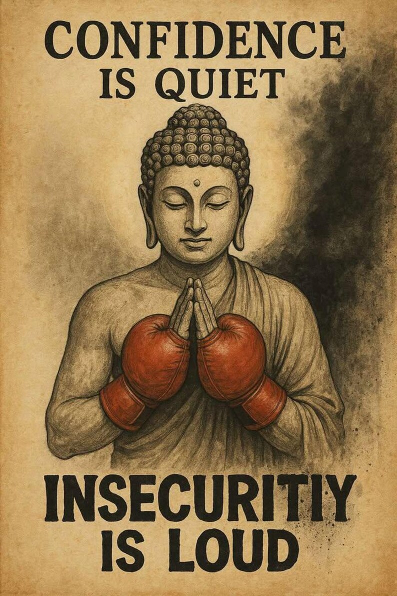 Buddha - Insecurity is Loud - Digital Print - Etsy