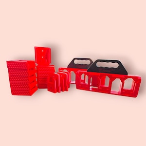 Milwaukee Tool & Battery Organizer – Wall Mount Holders for M18 Power Tools | 3D Printed Set