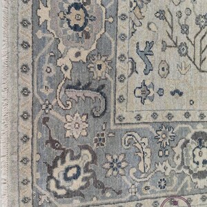 Oushak Rug 10x14 Turkish Wool Rug Modern Oushak Rug for living room Oriental Rug Muted 9x12 Indoor Oushak Rug Area Rug 11x15.5x7.8x10.12x18.