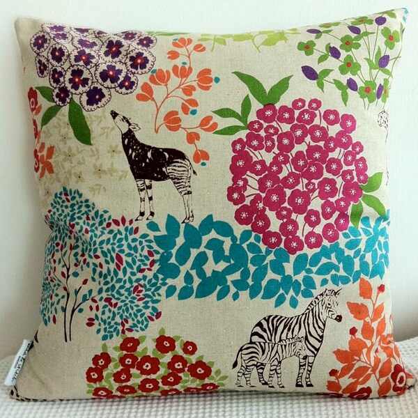 LAST ONE Japanese Animals Colorful Cushion Covers, Throw Pillows