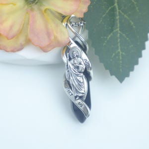 Saint Jude Necklace – 925 Sterling Silver St. Jude Medal Pendant, Catholic Religious Jewelry for Men & Women, Faith and Protection Gift