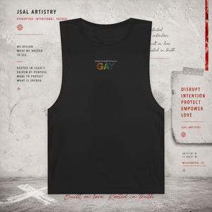 Unapologetically Gay Pride Tank Top | Rainbow LGBTQ+ Graphic Tee