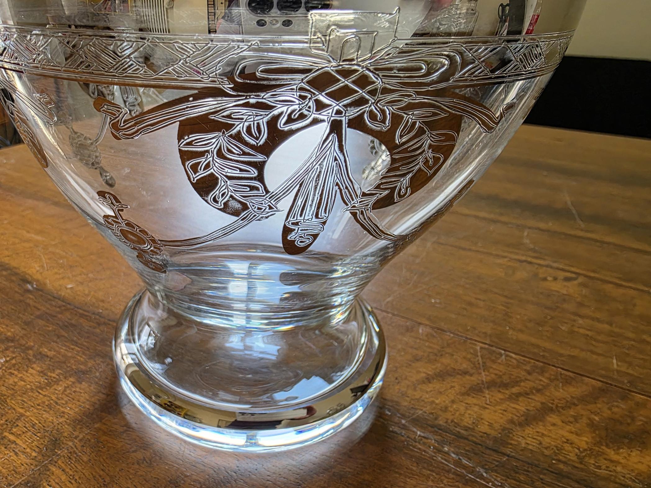 ヴィンテージ ムラーノガラス 装飾花瓶（蓋付き）、金と銀の装飾、「SC