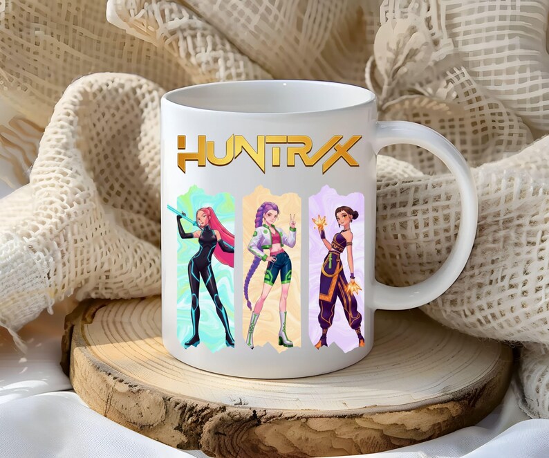 Felpa Con Cappuccio Huntrix Anime-Design - Unisex, Motivo Anime Con Stelle E Cuori, 9 Colori Disponibili, Morbida E Comoda