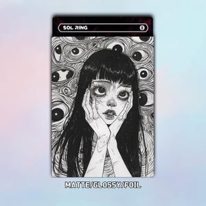 junji ito card sleeves Pinstant Tomie Uzumaki Japanese Horror Manga ID Sleeve Badge Holder Pair with Lanyard Keychain Strap : Buy Online at Best Price in KSA offering fans a wearable piece of horror My Junji Ito custom trading