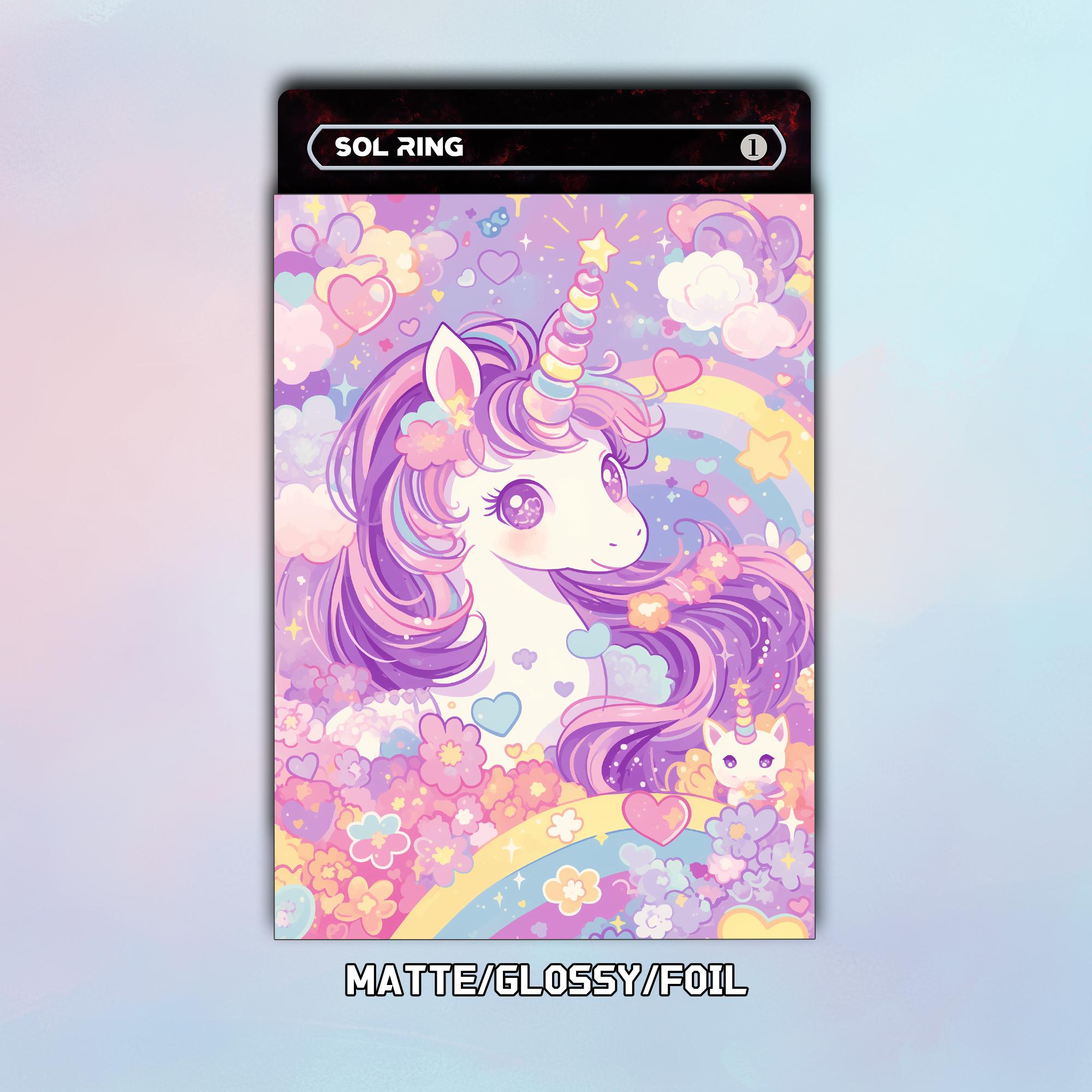 Mtg Unicorn Sleeves 100 - Etsy