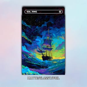 Capas para cartas de MTG, capas para Viagem pelo Mar Estrelado, acessórios para MTG, presente para entusiastas de jogos, capa mágica de alta qualidade, presente para jogadores de MTG