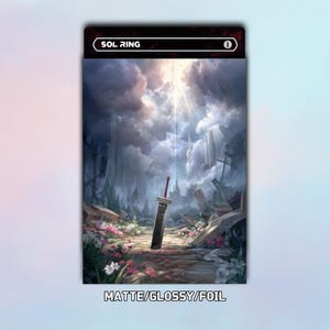 Capas para cartas de MTG, Buster Sword | Capas para cartas inspiradas em Final Fantasy, acessórios para MTG, presente para entusiastas de jogos, capas mágicas de alta qualidade