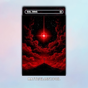 MTG Card Sleeves,Scarlet Holy Radiance Card Sleeves,MTG Accessories,Gift for Game Enthusiasts,top Quality and Detailed Magic Sleeves