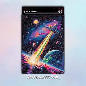 MTG Card Sleeves,Interstellar Adventure Card Sleeves,MTG Accessories,Gift for Game Enthusiasts,Top Quality Magic Sleeves,MTG Gamer Gift