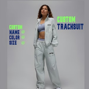 Custom Tracksuit | Personalized Embroidery Tracksuit | Monogram Track Suit | Custom Joggers & Jacket | Custom Training Suit | windbreaker
