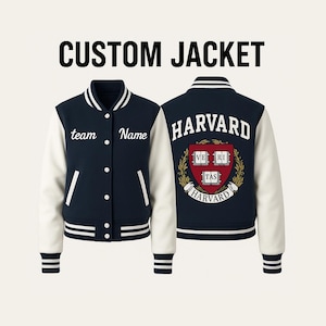 Custom Varsity Jacket –Personalized Letterman Jackets Bulk & Single | Chenille / Simple Embroidery | Team, School, Logo, Name custom jacket