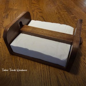 Rustic Wood Napkin Holder, Napkin Holder for kitchen Tables, Counter tops, Indoor and outdoor, Picnic, Restaurants, Cafe, Vintage Home decor