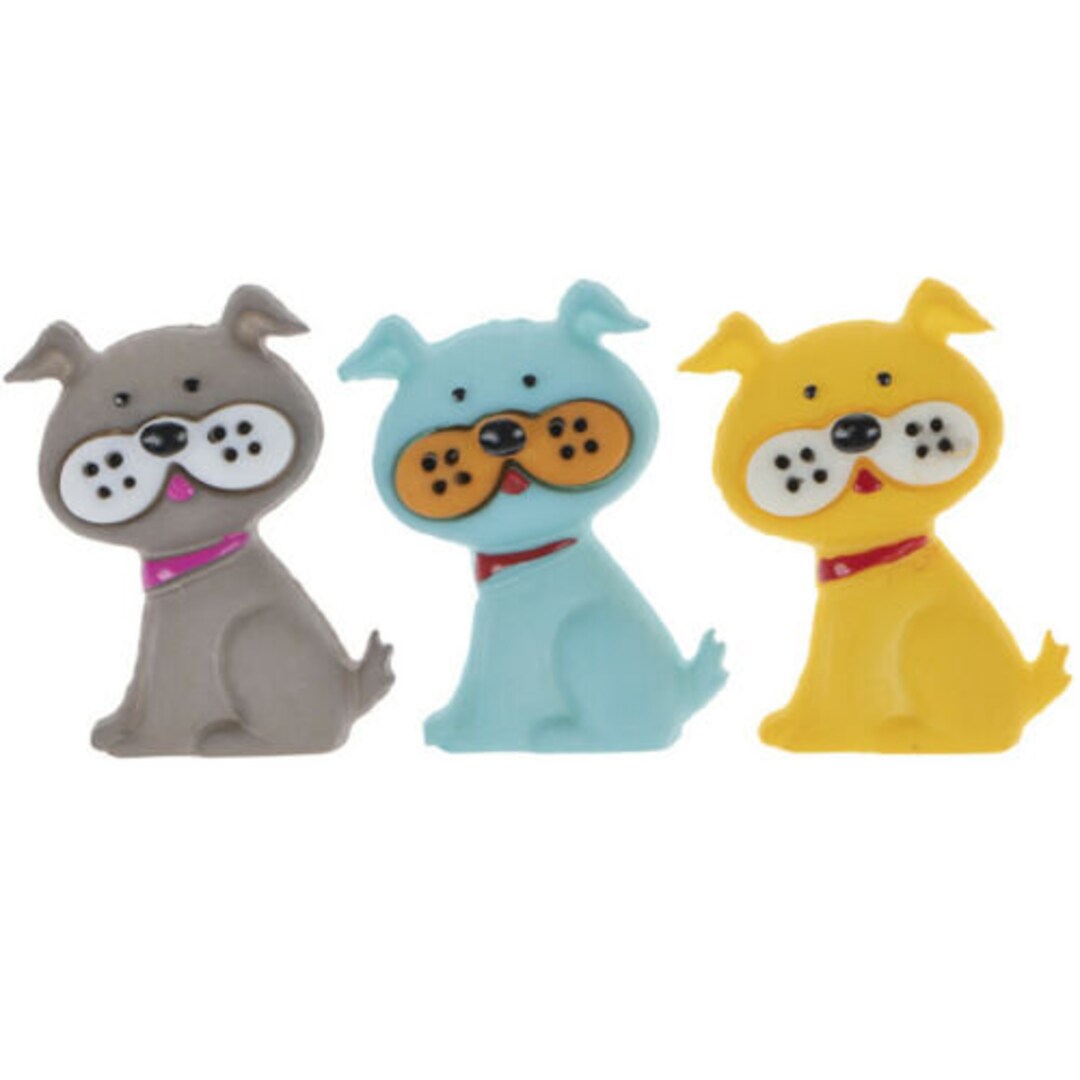 Bulldog Shank Plastic Novelty Buttons/diy Kids Sewing Supplies/party ...