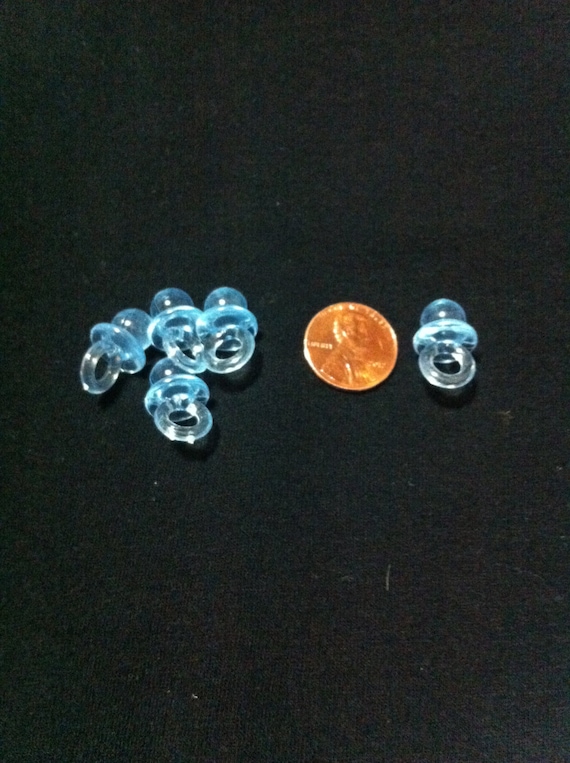 Mini Translucent Plastic Baby Shower Pacifiers For Image 0