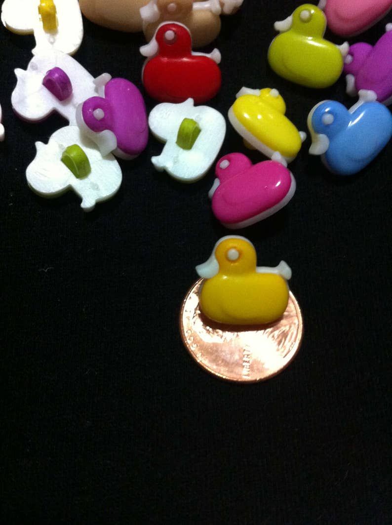15mm Duckling Plastic Novelty Buttons/multicolor Ducks Sewing Etsy