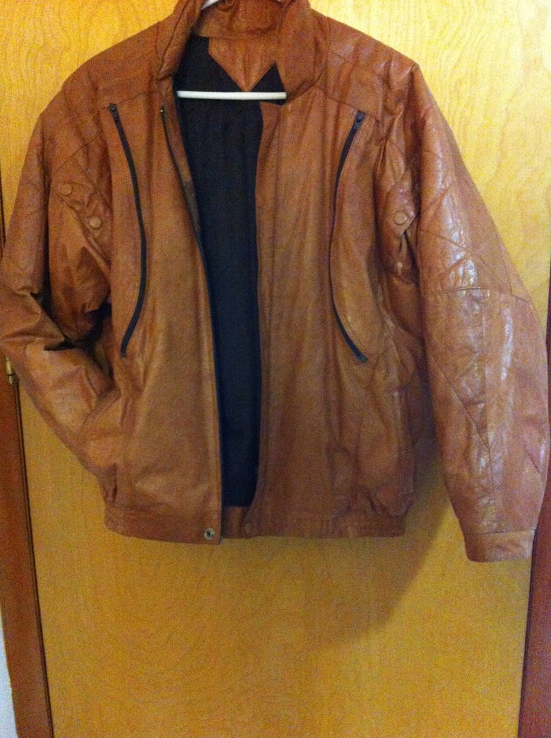 Caramel Mens Genuine Leather Jacket/vintage Leather Rustic | Etsy