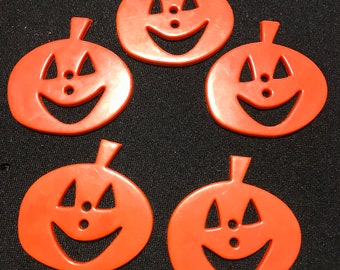 Blum Smiling Pumpkins Halloween Plastic novelty Buttons/Sewing supplies/DIY craft supplies/Party Supplies /Kids crafts/Cupcake toppers