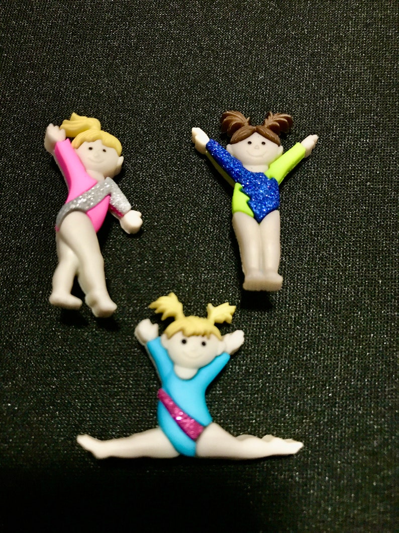 Gymnast Plastic Novelty Buttons/diy Sewing Supplies/party Etsy