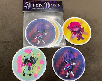 Deltarune Trio Vinyl Stickers Susie Ralsei Kris