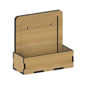 Support murale Apple TV compatible tous modèles, fichier digital pour découpe laser svg, dxf, ai