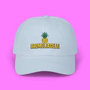 Embroidered Pineapple Cotton Dad Hat: Casual Beach Cap