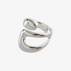 Irregular Open Ring in 925 Sterling Silver