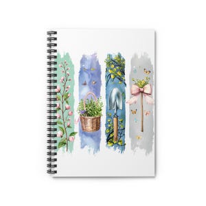 Garten-inspiriertes Notizbuch - Perfekt für Pflanzenliebhaber, Garten Journals, Natur Notizen, Geschenk für Gärtner, Blumen Briefpapier