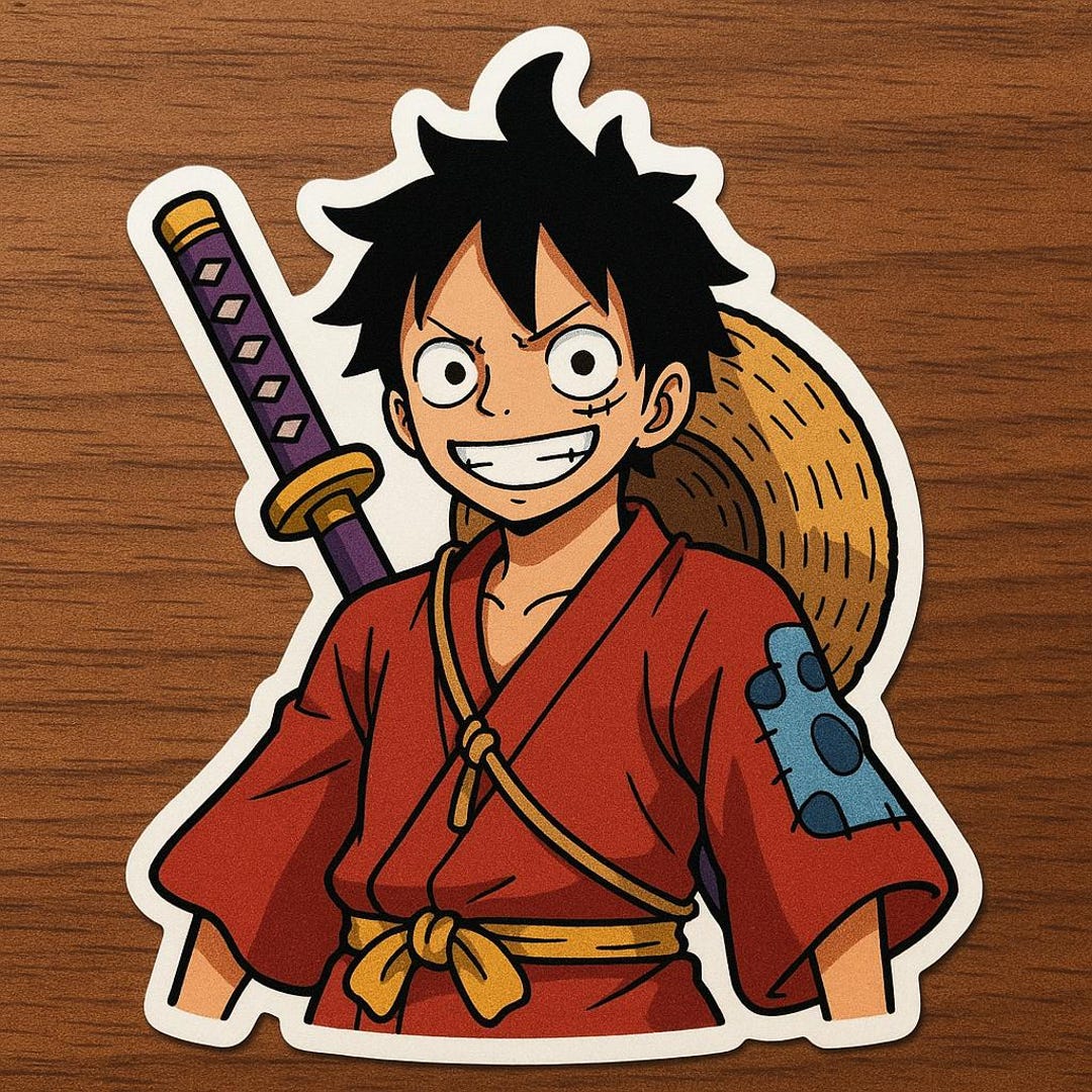 Luffy Sticker - Etsy