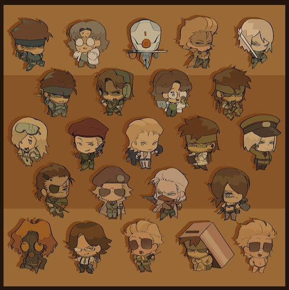 Metal Gear Solid - 2 Inch Epoxy Keychains