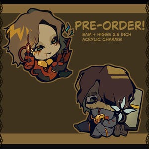 PRE-ORDER - Death Stranding - Sam + Higgs Acrylic Keychains