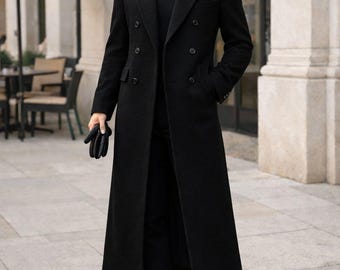 Mens Jacket Trench Long Coat Casual Fashion Double Breast Coat Luxury Black Tweed Long Overcoat Long Jackets - Etsy Mens Jacket Trench Long Coat Casual Fashion Double Breast Coat Luxury Black Tweed Long Overcoat Long Jackets - Etsy