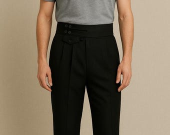 mens black satin dress pants Realsilklife