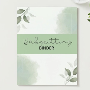 Babysitter Binder Canva Template, Editable Au Pair Guide, Nanny Checklist – Instant Download