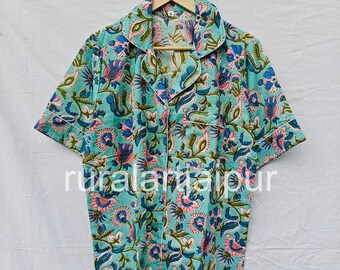 Floral 100% Cotton Pajama Set, Men's or Women's Sleepwear