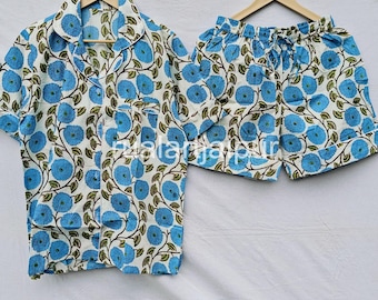 Floral Bridesmaid Pajama Short Set: Personalized Bachelorette Party Gift