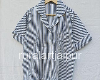 Block Print Cotton Short Set - Personalized Women's Loungewear