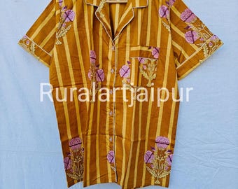 Floral Cotton Short Pajama Set, Bridesmaid Gift