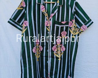 Cotton Floral Pajama Set, Bridesmaid Sleepwear