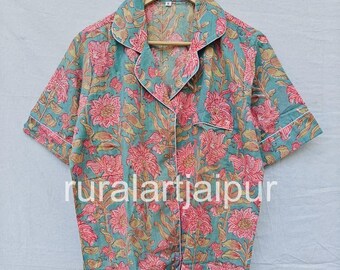 Cotton Short Pajama Set: Personalized Bride Wedding Pajamas