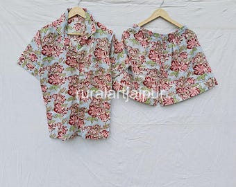 Cotton Bridesmaid Pajama Short Set: Bachelorette Party Gift