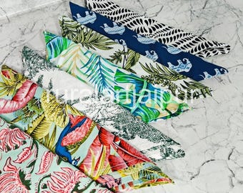 Handblock Printed Cotton Napkins: Bohemian India Block Print