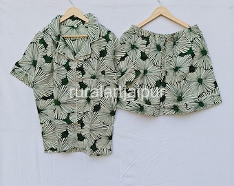 Personalized Cotton Bridal Short Set: Bridesmaids Bachelorette Outfit