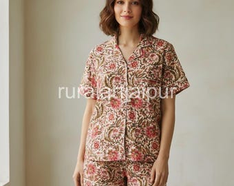 Cotton Bridesmaid Pajama Short Set: Bridal Party Gift