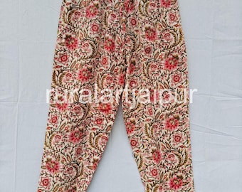 Indian Cotton Trousers: Soft Casual Pants with Elastic Waist