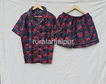 Custom Cotton Short Pajama Set: Bridal Party PJs