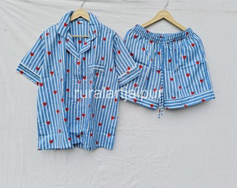 Cotton Short Pajama Set: Bridesmaid Bachelorette Gift