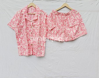 Custom Cotton Short Pajama Set, Bridesmaid PJs, Bridal Gift